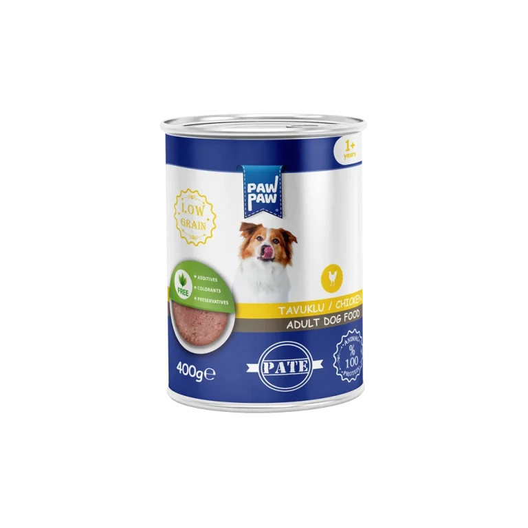 PawPaw Yetişkin Köpekler için Tavuklu Pate Tam Yaş Mama