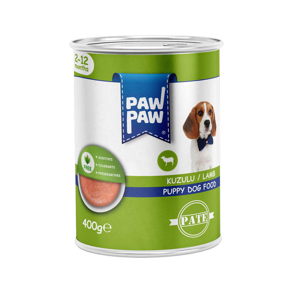 PawPaw Yavru Köpekler için Kuzulu Pate Tam Yaş Mama