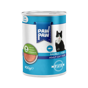 PawPaw Yetişkin Kediler için Balıklı Pate Tam Yaş Mama