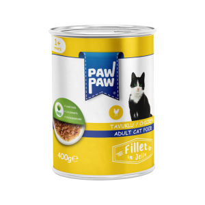 PawPaw Yetişkin Kediler için Tavuklu Fillet In Jelly Tam Yaş Mama