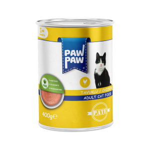 PawPaw Yetişkin Kediler için Tavuklu Pate Tam Yaş Mama
