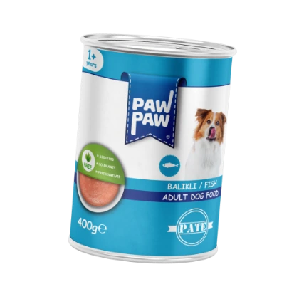 PawPaw Yetişkin Köpekler için Balıklı Pate Tam Yaş Mama