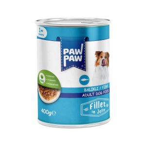 PawPaw Yetişkin Köpekler için Balıklı Fillet In Jelly Tam Yaş Mama