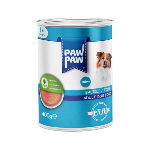 PawPaw Yetişkin Köpekler için Balıklı Pate Tam Yaş Mama