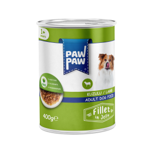 PawPaw Yetişkin Köpekler için Kuzulu Fillet In Jelly Tam Yaş Mama